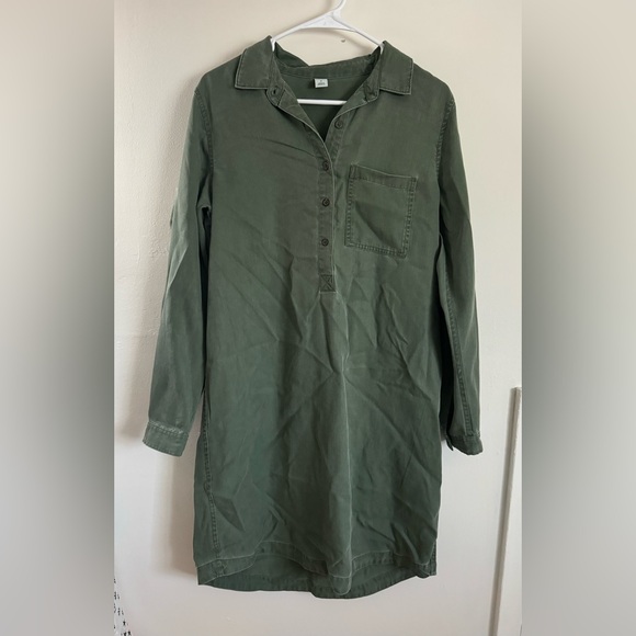 Tencel Chest-Pocket Shirt Dress - Picture 2 of 4